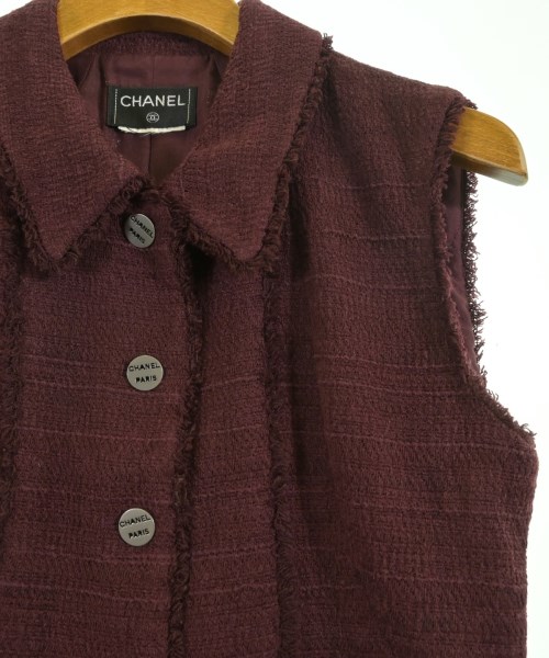 CHANEL（シャネル）ベスト 赤 サイズ:-(M位) レディース/2200728712027