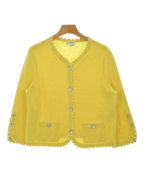 CHANEL(シャネル)カーディガン 黄 サイズ:36(XS位)/2200673900166