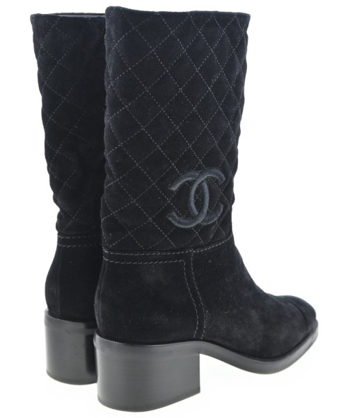 CHANEL（シャネル）ブーツ 黒 サイズ:EU38 1/2(25cm位) レディース/2200673900241