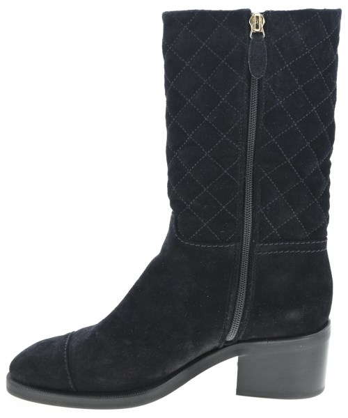 CHANEL（シャネル）ブーツ 黒 サイズ:EU38 1/2(25cm位) レディース/2200673900241