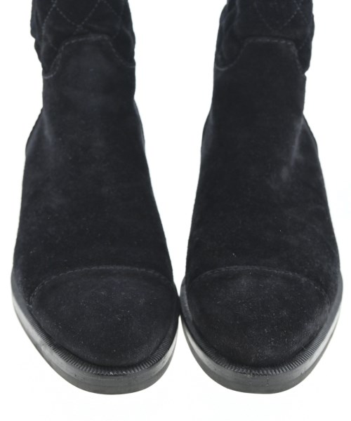 CHANEL（シャネル）ブーツ 黒 サイズ:EU38 1/2(25cm位) レディース/2200673900241