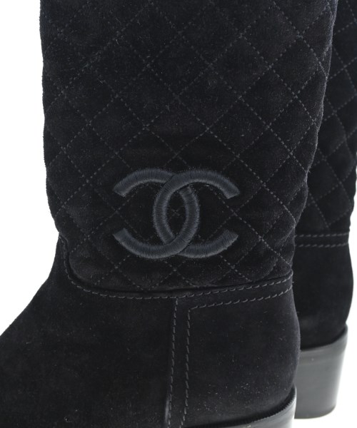 CHANEL（シャネル）ブーツ 黒 サイズ:EU38 1/2(25cm位) レディース/2200673900241