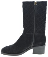 CHANEL（シャネル）ブーツ 黒 サイズ:EU38 1/2(25cm位) レディース/2200673900241