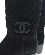 CHANEL（シャネル）ブーツ 黒 サイズ:EU38 1/2(25cm位) レディース/2200673900241