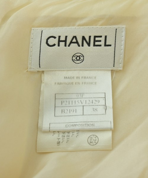 CHANEL（シャネル）ひざ丈スカート 黄 サイズ:38(S位) レディース/2200684202099