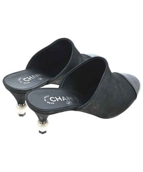 CHANEL（シャネル）サンダル 黒 サイズ:EU37 1/2(24cm位) レディース/2200684824048