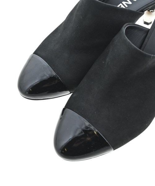 CHANEL（シャネル）サンダル 黒 サイズ:EU37 1/2(24cm位) レディース/2200684824048