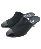 CHANEL（シャネル）サンダル 黒 サイズ:EU37 1/2(24cm位) レディース/2200684824048