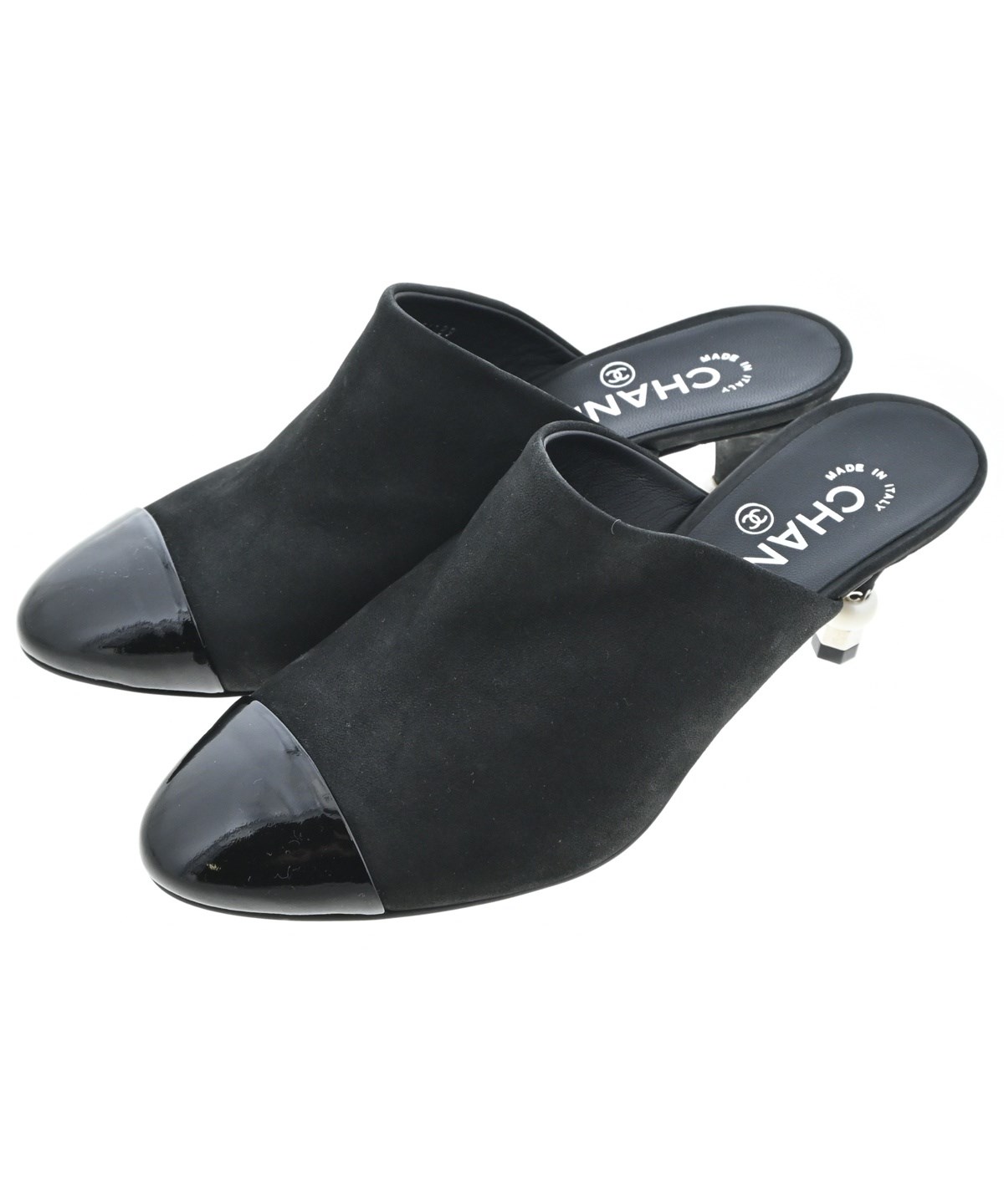 CHANEL（シャネル）サンダル 黒 サイズ:EU37 1/2(24cm位) レディース