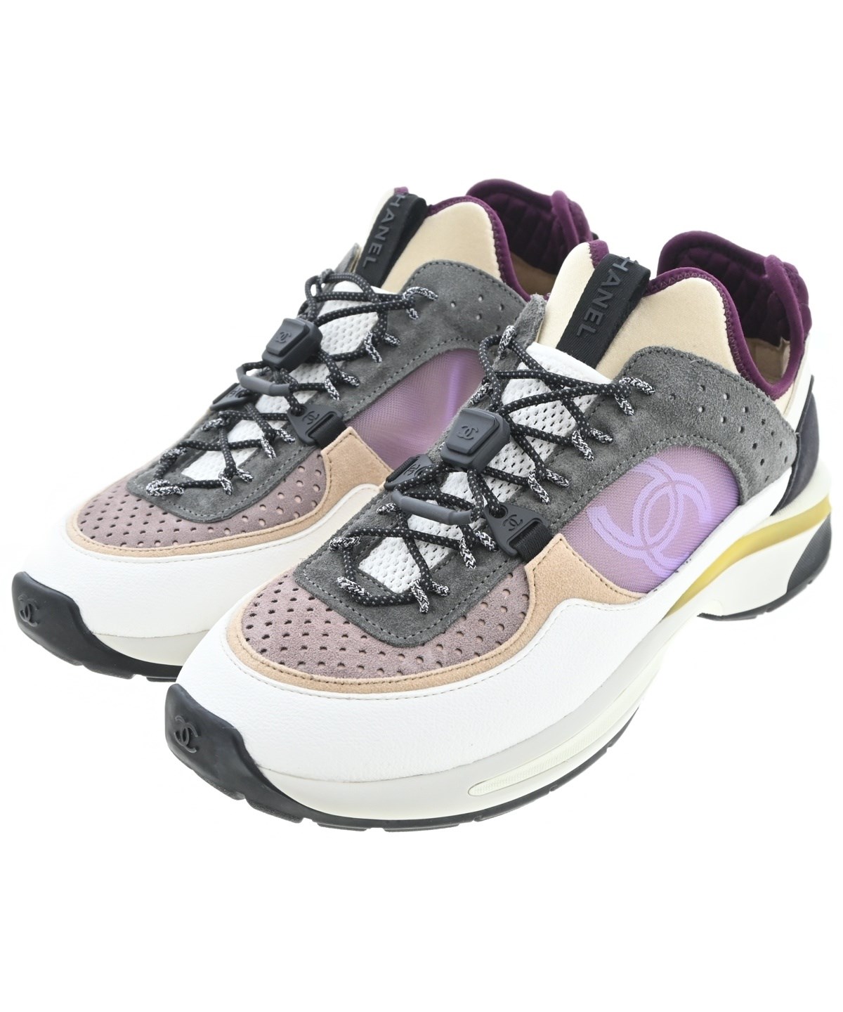 CHANEL 靴 CHANEL（シャネル）スニーカー ピンク サイズ:-(26.5cm位) レディース
