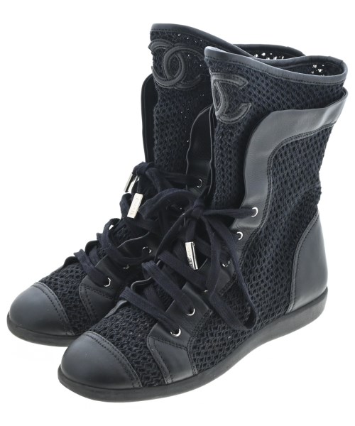 CHANEL(シャネル)スニーカー 黒 サイズ:36(22.5cm位)/2200684942032