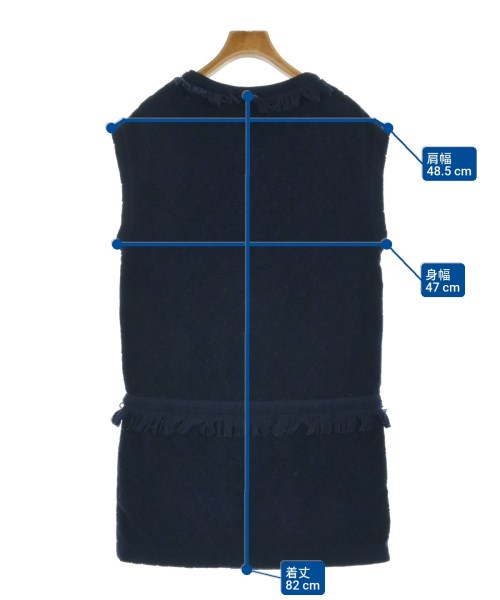 CHANEL（シャネル）ワンピース 紺 サイズ:38(S位) レディース/2200685572092