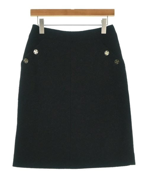 CHANEL(シャネル)ひざ丈スカート 黒 サイズ:42(M位)/2200685103029