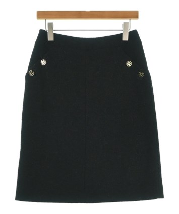 CHANEL（シャネル）ひざ丈スカート 黒 サイズ:42(M位) レディース