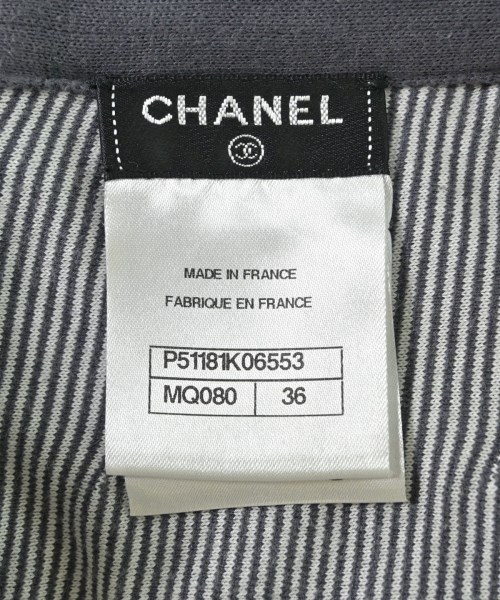 CHANEL（シャネル）ひざ丈スカート 紺 サイズ:36(XS位) レディース/2200689371011