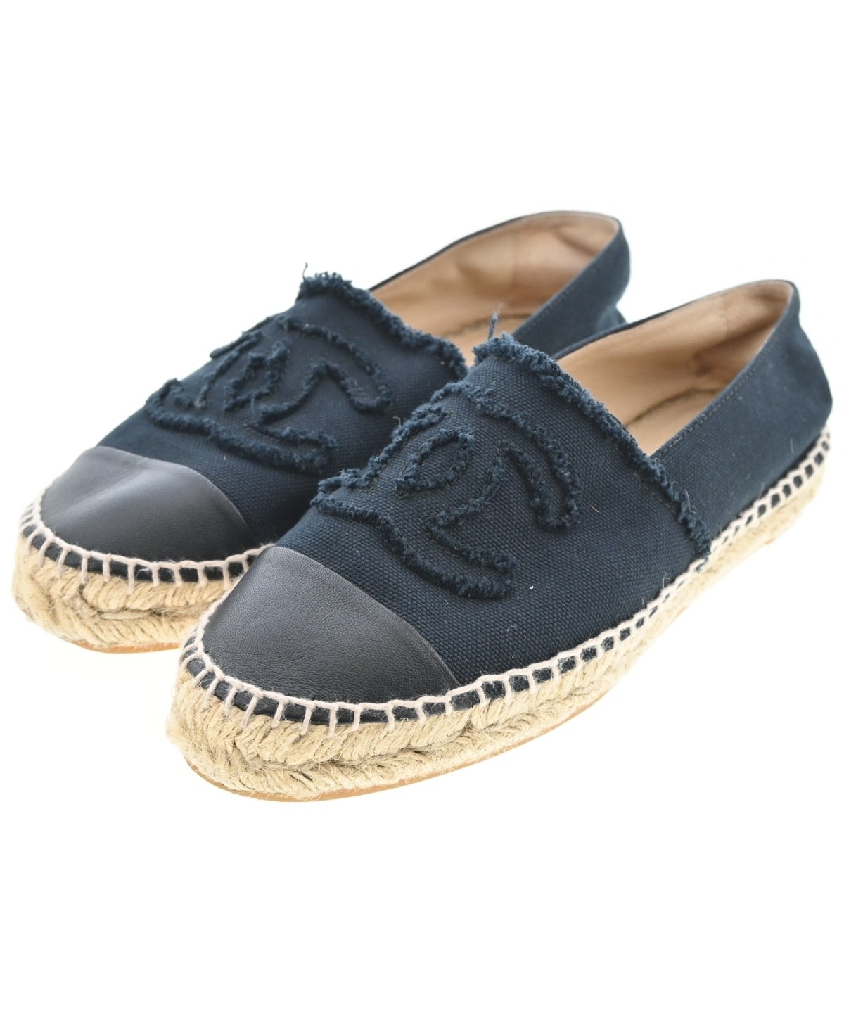 CHANEL（シャネル）エスパドリーユ 黒 サイズ:EU36(22.5cm位