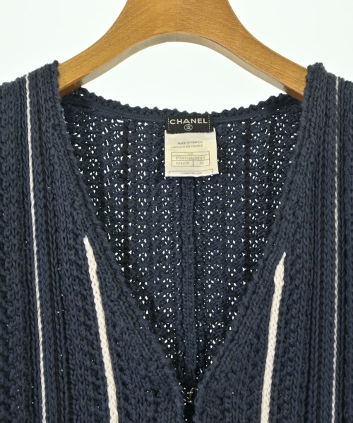 CHANEL（シャネル）カーディガン 紺 サイズ:38(S位) レディース/2200691070100