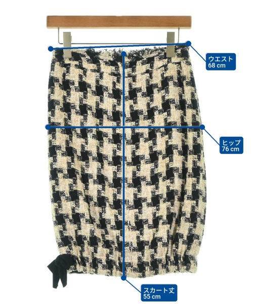 CHANEL（シャネル）ひざ丈スカート ベージュ サイズ:34(XXS位) レディース/2200692136171