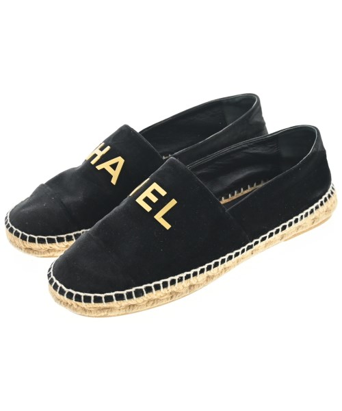 CHANEL(シャネル)エスパドリーユ 黒 サイズ:EU38(24.5cm位)/2200692470015