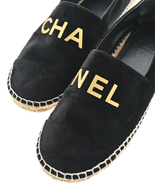 CHANEL（シャネル）エスパドリーユ 黒 サイズ:EU38(24.5cm位) レディース/2200692470015