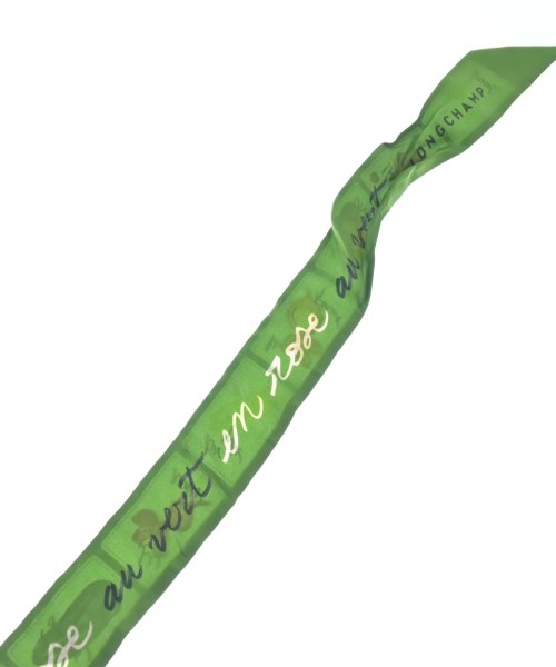 LONGCHAMP（ロンシャン）バンダナ・スカーフ 緑 サイズ:- レディース/2200624170037