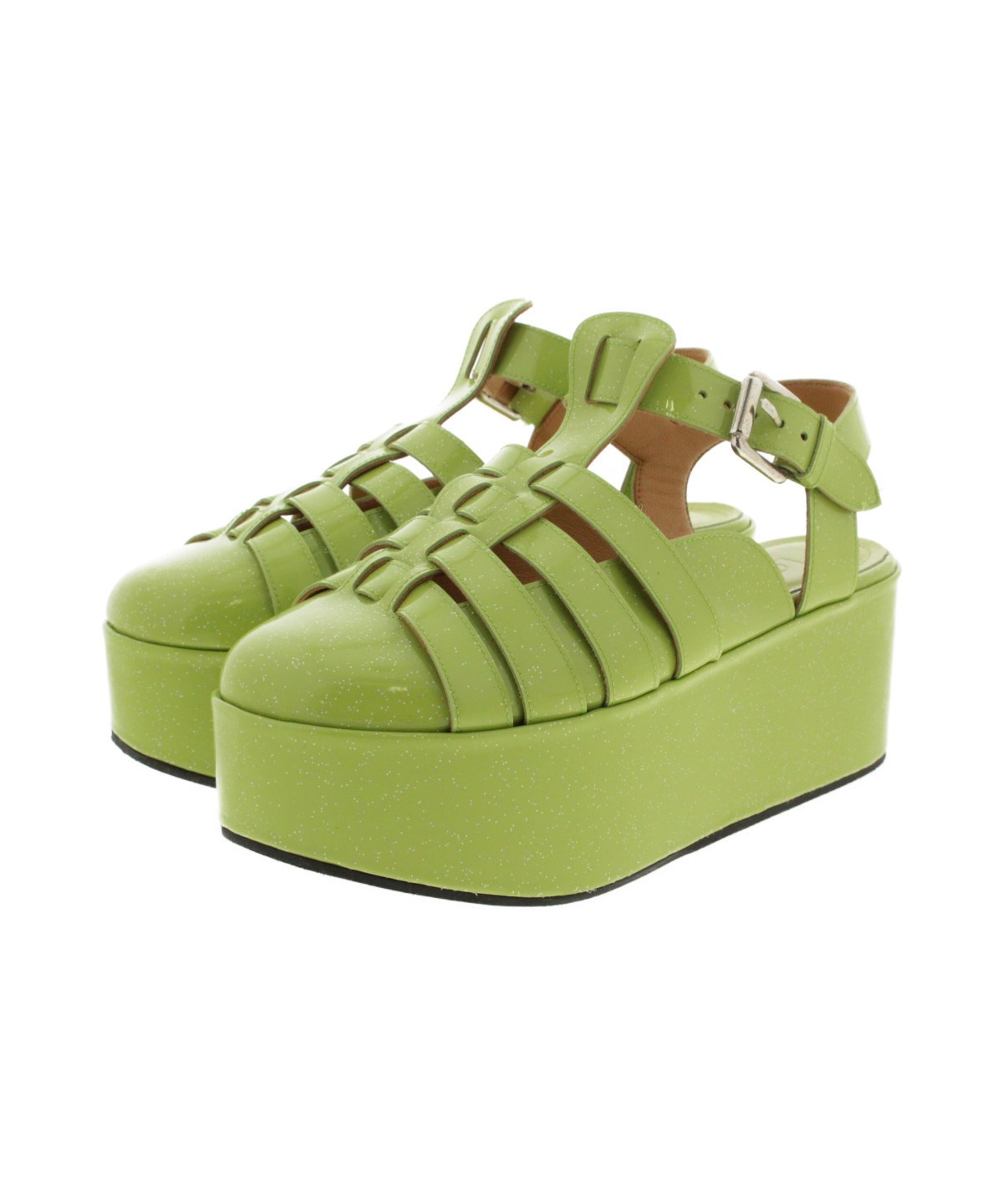 LOEWE（ロエベ）サンダル 緑 サイズ:EU36(22.5cm位) レディース