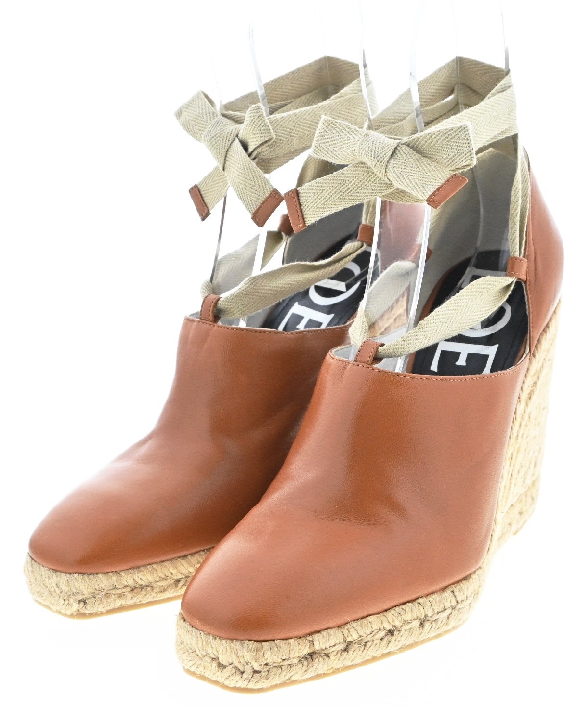 LOEWE ロエベ サンダル EU36(22.5cm位) 茶xベージュ系 【古着】【中古  