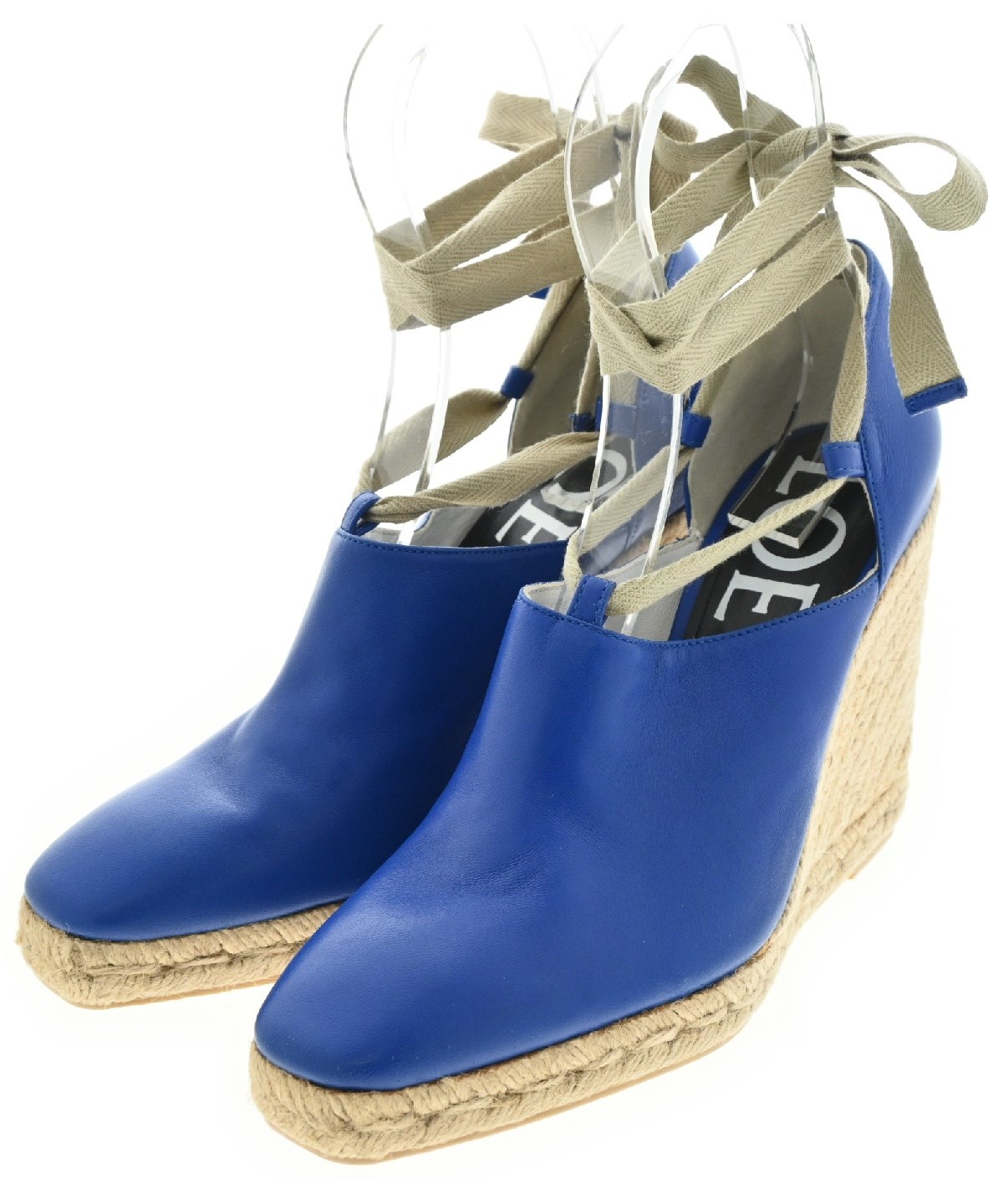 LOEWE（ロエベ）サンダル 青 サイズ:EU38(24.5cm位) レディース  