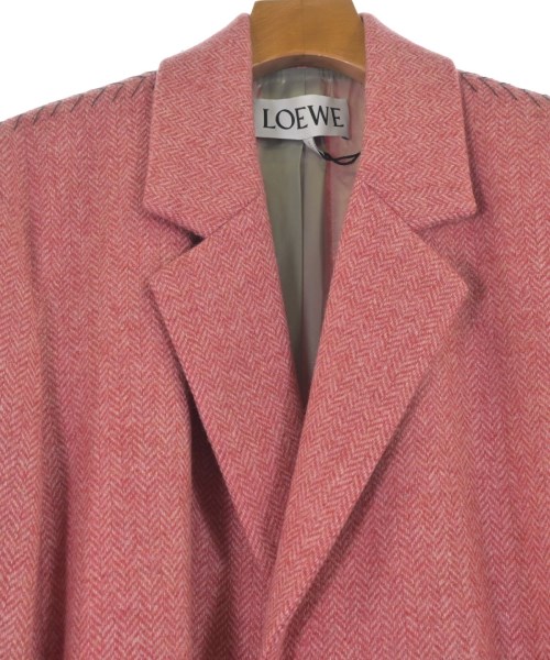 LOEWE（ロエベ）チェスターコート ピンク サイズ:46(M位) メンズ/2200473250027