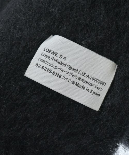 LOEWE（ロエベ）マフラー 黒 サイズ:- レディース/2200551625075
