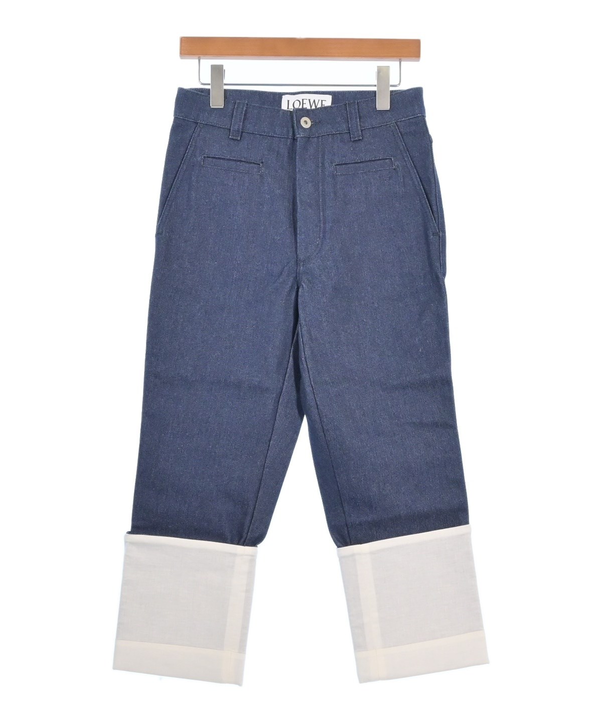 LOEWE（ロエベ）デニムパンツ 紺 サイズ:34(XXS位) レディース
