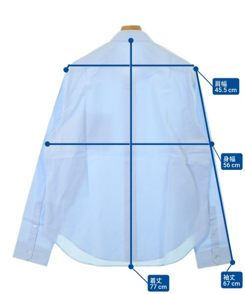 LOEWE（ロエベ）カジュアルシャツ 青 サイズ:38(S位) メンズ/2200634540189