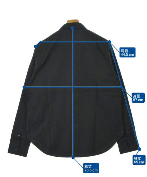 LOEWE（ロエベ）カジュアルシャツ 黒 サイズ:37(XS位) メンズ/2200634540226