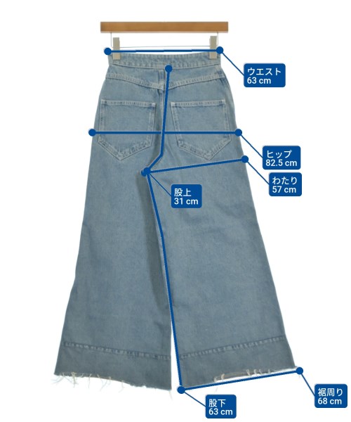 LOEWE（ロエベ）デニムパンツ 青 サイズ:32(XXS位) レディース/2200636160088