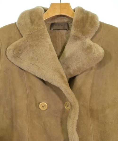 LOEWE（ロエベ）ムートンコート ベージュ サイズ:40(M位) レディース/2200636369054
