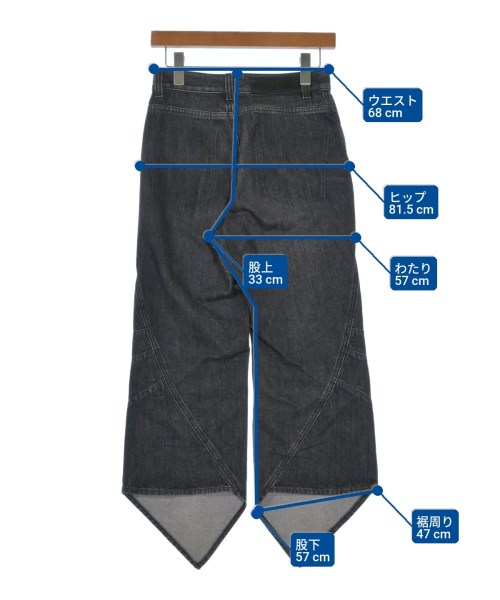 LOEWE（ロエベ）デニムパンツ 黒 サイズ:34(XS位) レディース/2200638284010