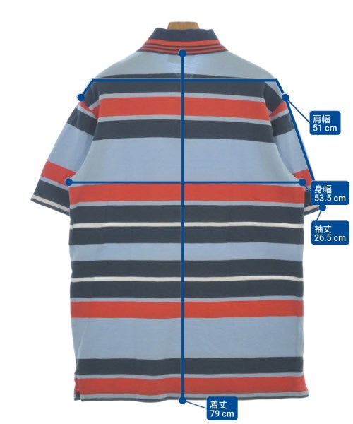 LOEWE（ロエベ）ポロシャツ 青 サイズ:S メンズ/2200638527032