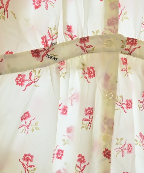 LOEWE（ロエベ）シャツワンピース 白 サイズ:38(S位) レディース/2200640696290