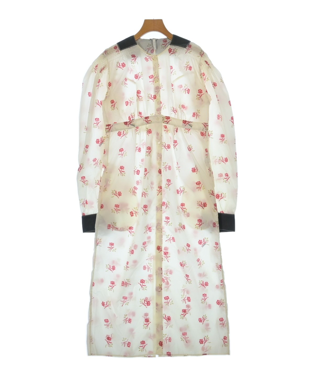 ロエベ LOEWE シャツワンピース フレア ベージュ Sサイズ 4102725D0082_x1_a001.jpg