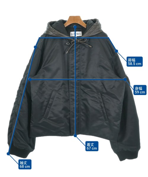 LOEWE（ロエベ）ミリタリーブルゾン 黒 サイズ:52(XXL位) メンズ/2200640777012
