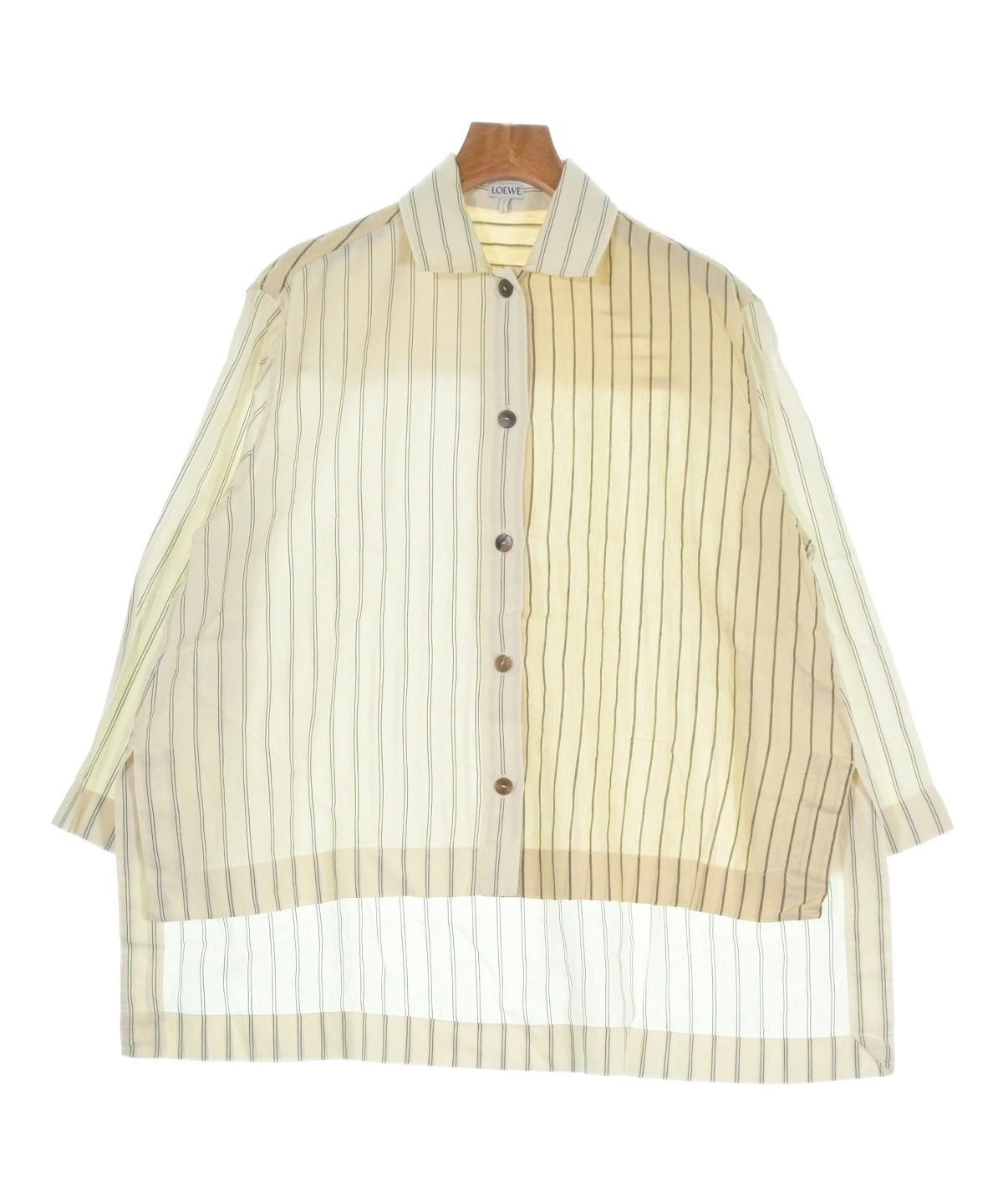 LOEWE ロエベ カジュアルシャツ レディース 【古着】【中古】 LOEWE（ロエベ）カジュアルシャツ 白 サイズ:36(XS位) レディース