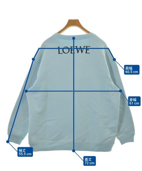 LOEWE（ロエベ）スウェット 青 サイズ:S メンズ/2200640715205