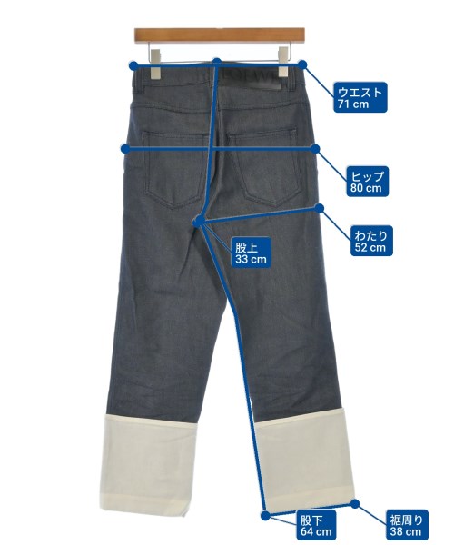 LOEWE（ロエベ）デニムパンツ 紺 サイズ:32(XL位) レディース/2200643874176