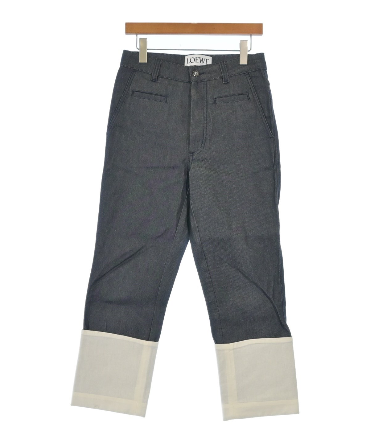 LOEWE（ロエベ）デニムパンツ 紺 サイズ:34(L位) レディース
