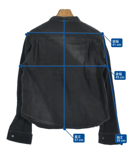 LOEWE（ロエベ）カジュアルシャツ 黒 サイズ:38(S位) レディース/2200643507241