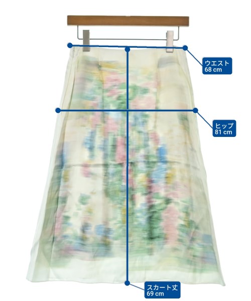 LOEWE（ロエベ）ロング・マキシ丈スカート 白 サイズ:34(XXS位) レディース/2200644412018