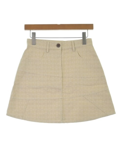 LOEWE(ロエベ)ミニスカート ベージュ サイズ:36(XS位)/2200644566094
