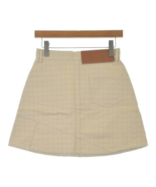 LOEWE（ロエベ）ミニスカート ベージュ サイズ:36(XS位) レディース/2200644566094