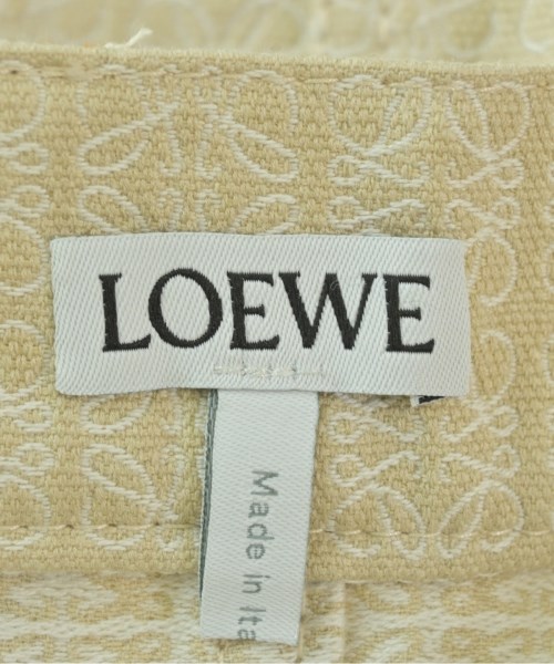 LOEWE（ロエベ）ミニスカート ベージュ サイズ:36(XS位) レディース/2200644566094