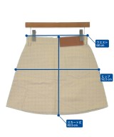 LOEWE（ロエベ）ミニスカート ベージュ サイズ:36(XS位) レディース/2200644566094